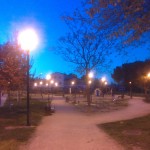parque 1 (El parque Rios De Aragon iluminado)