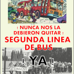 CARTEL BUS (Dos barrios unidos por el transporte publico)