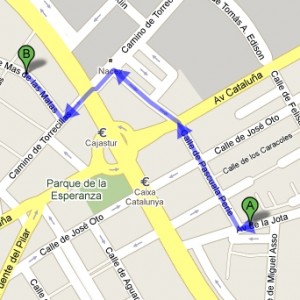 Parada en el barrio de la jota