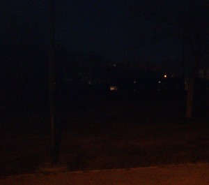 parque a oscuras