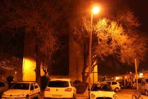 farolas bonanza de noche
