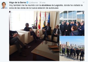 el ministro en logroño